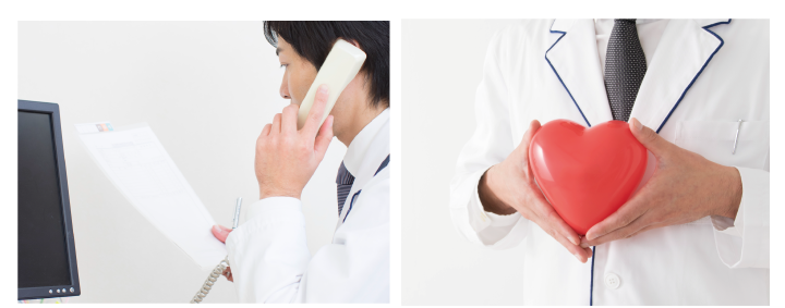 24時間電話窓口と無料再診制度でサポートします