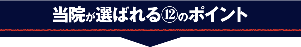 当院が選ばれる12のポイント